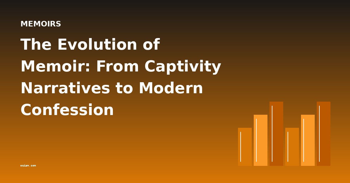 The Evolution of Memoir: From Captivity Narratives to Modern Confession