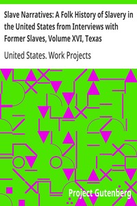 Cover of Slave Narratives: A Folk History of Slavery in the United States from Interviews with Former Slaves, Volume XVI, Texas Narratives, Part 2 — A Reader’s Guide
