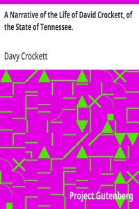 Cover of A Narrative of the Life of David Crockett, of the State of Tennessee. — Themes and Context