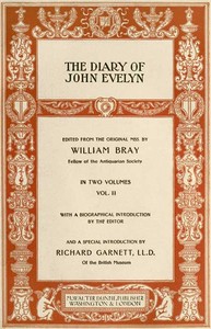 Cover of The Diary of John Evelyn (Volume 2 of 2) — A Reader’s Guide