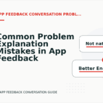 Common Problem Explanation Mistakes in App Feedback Conversation English
