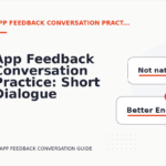 App Feedback Conversation Practice: Short Dialogue Examples