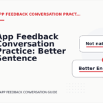App Feedback Conversation Practice: Better Sentence Choices