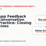 App Feedback Conversation Practice: Closing Lines and Follow-Ups